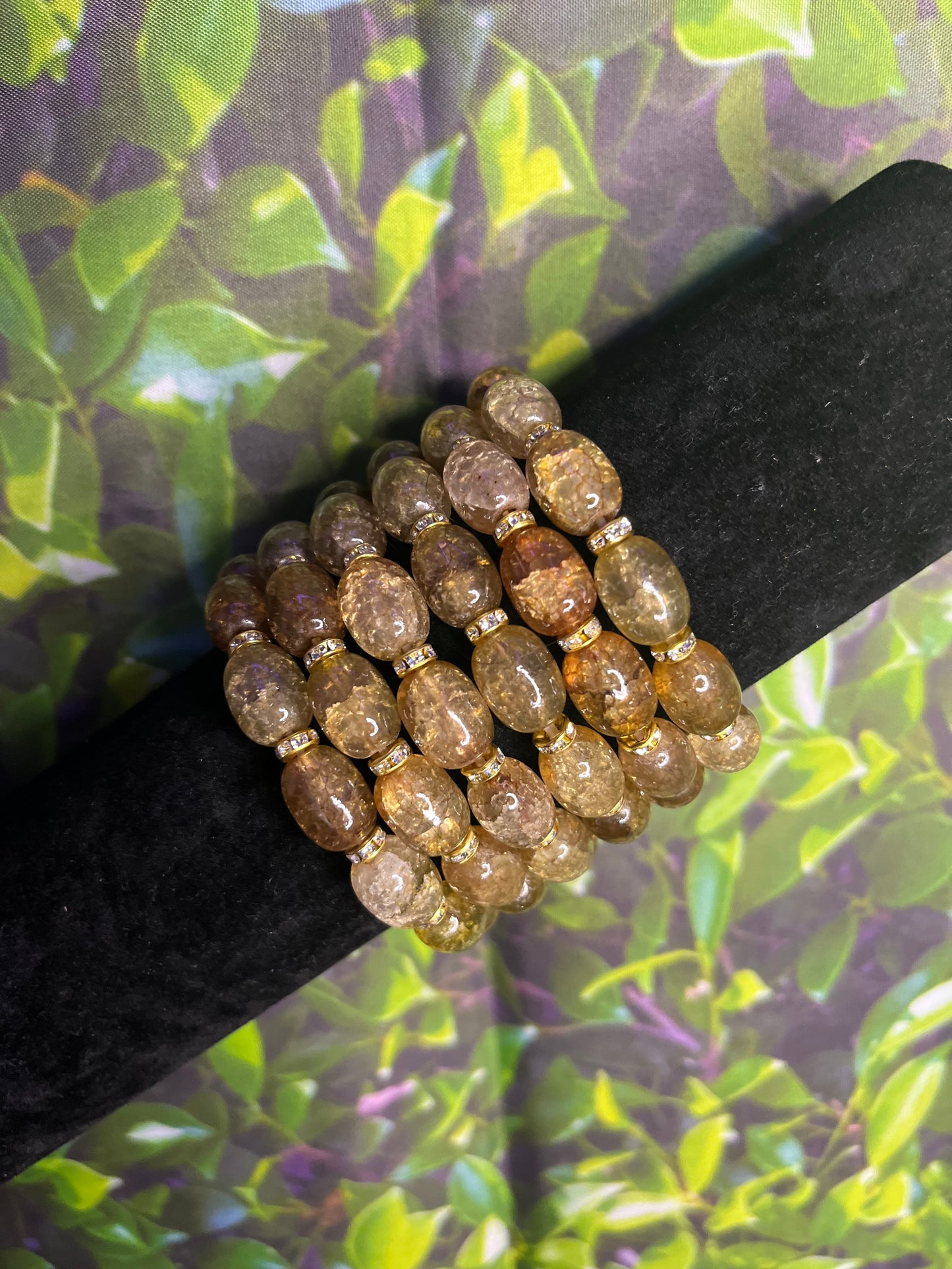 Oval Crackle Quartz Bracelet