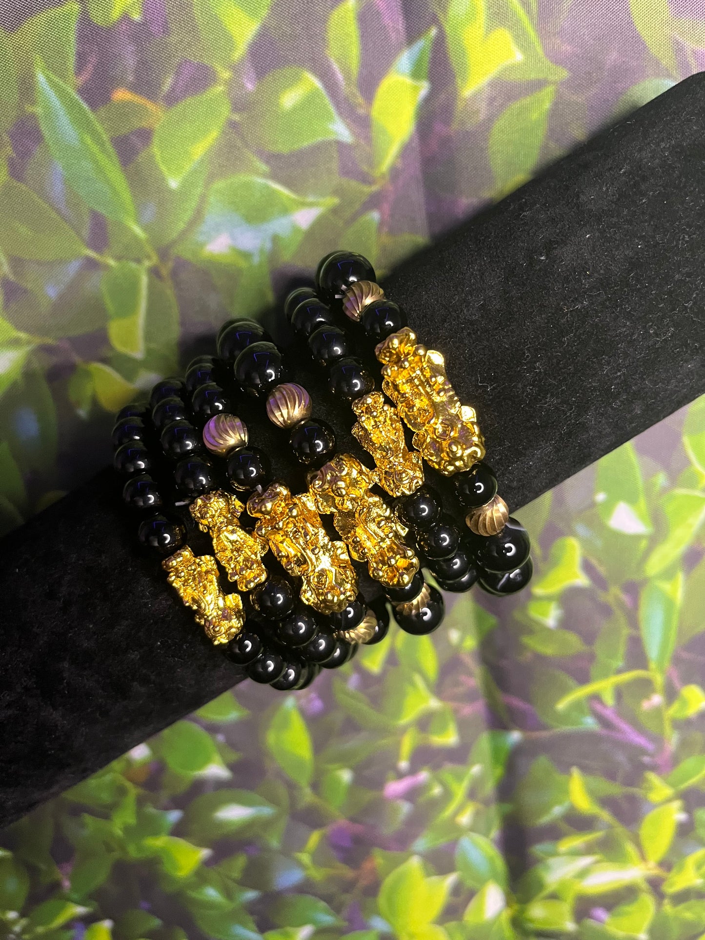Pixiu (Black Chalcedony) Bracelet
